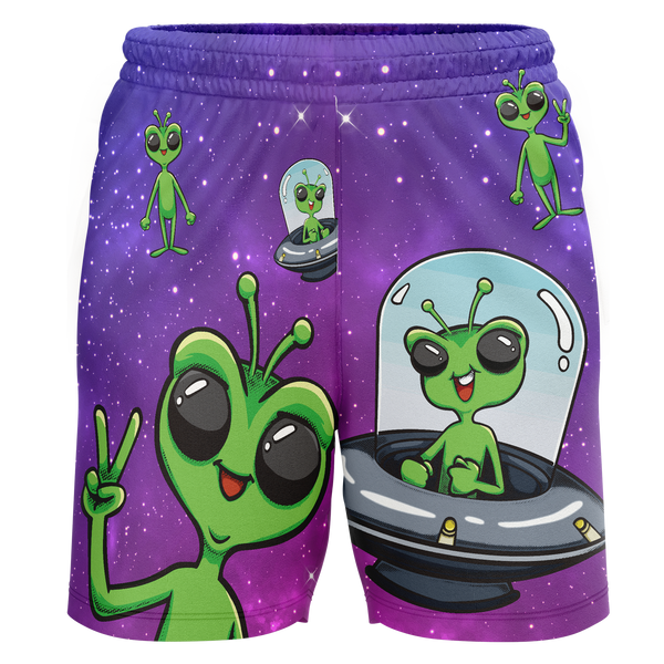 Maryland Black Bears Alien Adult Workout Wear Shorts