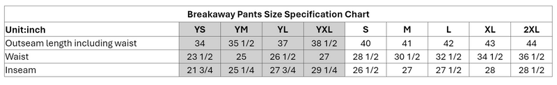 Junior Blades Breakaway Adult Jogger Pants