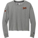 Biggby Coffee AAA New Era Ladies Tri-Blend Fleece Crop Crew