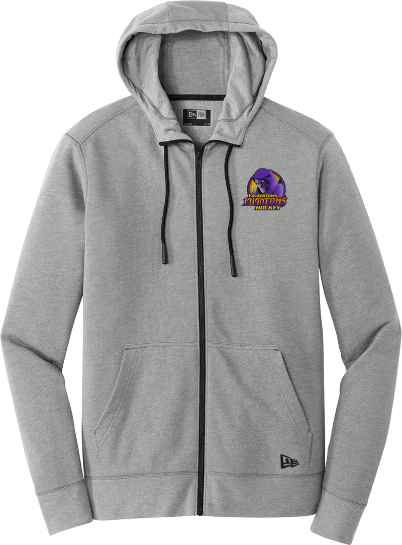 Youngstown Phantoms New Era Tri-Blend Fleece Full-Zip Hoodie