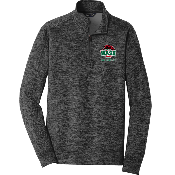 Wash U PosiCharge Electric Heather Fleece 1/4-Zip Pullover