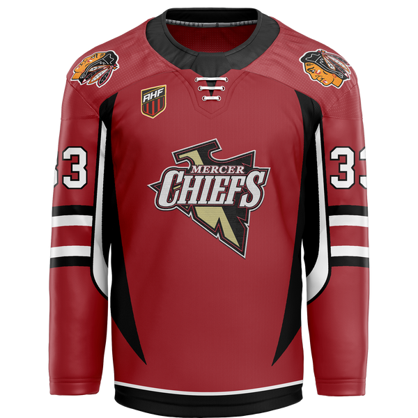 Mercer Chiefs Special Store Youth Player Cut and Sew Jersey